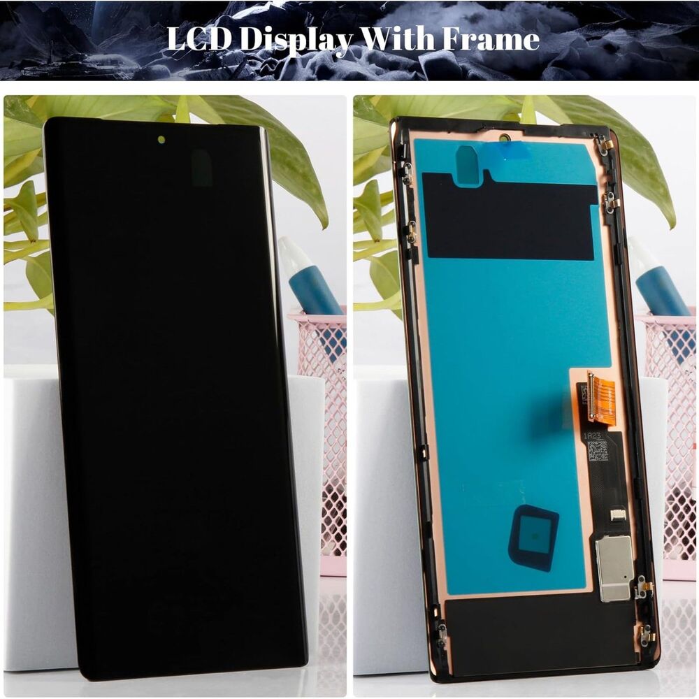 SRJTEK OLED Display Touch Screen Digitizer Assembly Frame for Google Pixel 6A